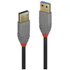 Image de Lindy Anthra Line - Câble USB - USB type A (M) pour USB type A (M) - USB 3.0 - 3 m - rond - noir