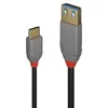 Image de Lindy Black Line - Câble USB - 24 pin USB-C (M) pour USB type A (F) - USB 3.1 Gen 2 - 15 cm