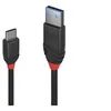 Image de Lindy Black Line - Câble USB - 24 pin USB-C (M) pour USB type A (M) - USB 3.1 Gen 2 - 3 A - 1 m - rond - noir