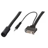 Image de Lindy DVI Female & Audio Fly Lead for In-Wall Cable Run - Câble vidéo/audio - liaison simple - DIN 15 broches femelle pour mini-phone stereo 3.5 mm DVI-D - 25 cm - paire torsadée blindée (STP) - noir