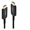 Image de Lindy - Ultra High Speed - câble HDMI - HDMI mâle pour HDMI mâle - 10 m - cuivre hybride/fibre optique - noir - rond, support 4K 120 Hz, support pour 8K60Hz