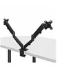 Image de Lindy - Kit de montage (bras de moniteur à ressort à gaz) - pour 2 écrans LCD - double - aluminium, plastique - noir - Taille d'écran : 17"-27" - montrable sur bureau