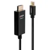 Image de Lindy - Câble adaptateur - Mini DisplayPort mâle pour HDMI mâle - 3 m - blindé - noir - rond support 4K puce active