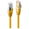 Image de Lindy - Cordon de raccordement - RJ-45 (M) pour RJ-45 (M) - 1 m - 6.2 mm - SFTP, PiMF - CAT 6 - sans halogène, sans crochet - jaune