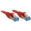 Image de Lindy - Cordon de raccordement - RJ-45 (M) pour RJ-45 (M) - 10 m - SFTP PiMF - CAT 6a - sans halogène moulé sans crochet - rouge