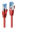 Image de Lindy - Cordon de raccordement - RJ-45 (M) pour RJ-45 (M) - 15 m - SFTP PiMF - CAT 6a - démarré sans halogène sans crochet - rouge