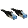 Image de Lindy - Cordon de raccordement - RJ-45 (M) pour RJ-45 (M) - 3 m - SFTP PiMF - CAT 6 - sans halogène sans crochet - noir