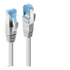 Image de Lindy - Cordon de raccordement - RJ-45 (M) pour RJ-45 (M) - 1 m - 6.2 mm - SFTP, PiMF - CAT 6a - sans halogène, sans crochet - gris