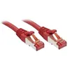 Image de Lindy - Cordon de raccordement - RJ-45 (M) pour RJ-45 (M) - 7.5 m - SFTP PiMF - CAT 6 - moulé sans crochet - rouge
