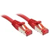 Image de Lindy - Cordon de raccordement - RJ-45 (M) pour RJ-45 (M) - 10 m - SFTP PiMF - CAT 6 - moulé sans crochet - rouge
