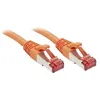 Image de Lindy - Cordon de raccordement - RJ-45 (M) pour RJ-45 (M) - 5 m - SFTP PiMF - CAT 6 - sans crochet - orange