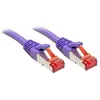 Image de Lindy - Cordon de raccordement - RJ-45 (M) pour RJ-45 (M) - 1 m - SFTP PiMF - CAT 6 - sans crochet - violet