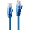 Image de Lindy - Cordon de raccordement - RJ-45 (M) pour RJ-45 (M) - 5 m - UTP - CAT 6 - moulé sans crochet - bleu