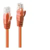 Image de Lindy - Cordon de raccordement - RJ-45 (M) pour RJ-45 (M) - 15 m - UTP - CAT 6 - moulé sans crochet bloqué - orange