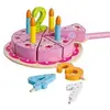 Image de Eichhorn 100003729 - gâteau danniversaire en bois avec des numéros de fiche 1-4