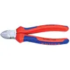 Image de Pince coupante de cÃ´tÃ© chromÃ©e avec gaines bimatiÃ¨re 125 mm Knipex 70 05 125