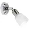 Image de Brilliant Applique Spot Sofia Diametre 8 Cm E14 40w Acier, Chrome Et Blanc