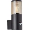 Image de SERGIORO Applique extérieure avec détecteur - Noir dépoli - E27 20W - Ampoule non incluse