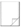 Image de sigel - papier listing sans fin, 240 x 30,48 cm (12"), A4, double, blanc, 1000f