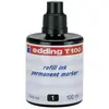 Image de EDDING - Encre de chine de recharge T100, rouge, 100 ml pour la recharge des marqueurs permanents edding No. 1, 400,404, 500, 550, 800, 850, 3000, 3300 et comfort