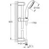 Image de Grohe - Ensemble de douche Tempesta 100 3 jets