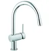 Image de GROHE 3291800E 7815264 Minta Mitigeur d'Ã©vier Ã  levier simple avec clapet anti-retour intÃ©grÃ© ChromÃ©