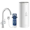 Image de GROHE mitigeur monocommande Ã  ""C"" RED DUO avec chaudiÃ¨re pour eau bouillante instantanÃ©e 30079001 (Boiler L - acier chromÃ©)