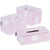 Image de ROBA 2 Paniers de Rangements de Couches "Kleine Wolke rosa" + 1 Distributeur de lingettes