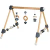 Image de Portique D'Ã©veil En Bois Pour BÃ©bÃ© - Roba - Rockstar Baby 3 - Avec 3 Pendentifs - Naturel/Noir