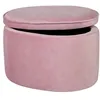 Image de Pouf Coffre Enfant Roba Lil Sofa - Velours Doux - Rose