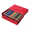 Image de FABER-CASTELL - Crayons de couleur COLOUR GRIP 2001, boîte de 36, triangulaire, laqué en couleur, avec zone grip doux, longueur: 175 mm, aquarellable, avec case p