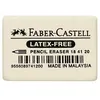 Image de Faber-Castell - Gomme en caoutchouc 7041-20, blanc pour crayons, dimensions: (L)40 x (P)27 x (H)13 mm -184120