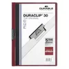 Image de DURABLE Durable Duraclip 30 Protège Documents Pvc Bourgogne, Transparent