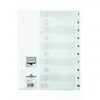 Image de Durable 616202 1 jeu de 10 intercalaires avec onglets imprimés a4 blanc 6162-02