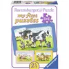 Image de Puzzle 3 x 6 pièces Mes premiers puzzles Vache, Cochon et Cheval Ravensburger
