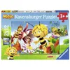 Image de 2 Puzzles Ravensburger Maya l'abeille dans le pré des fleurs 2 x 12 pièces