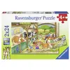 Image de Puzzle 2x24p Journée à la ferme Ravensburger
