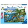 Image de Ravensburger Puzzle La fascination des dinosaures 3 x 49 pièces