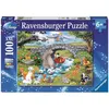 Image de Puzzle 100 pièces XXL Ravensburger La famille d'Animal Friends Disney