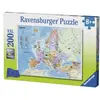 Image de Puzzle 200 pièces Carte d'Europe Ravensburger