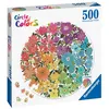 Image de Puzzle rond 500 pièces Ravensburger Fleurs Circle of Colors