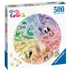 Image de Puzzle rond 500 pièces Ravensburger Animaux Circle of Colors