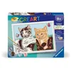 Image de CreArt Kids 18x24cm, Numéro d'Art, Chatons et Chaussures, Kit de peinture par numéros Numéro d'Art, Des 7 ans, 25528,