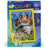 Image de CreArt Kids 18x24cmChat et son compagnon le papillon, Kit de peinture par numéros Numéro d'Art,, Des 9 ans, 25813,