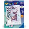 Image de CreArt Kids 18x24cm Cerf romantique, Kit de peinture par numéros Numéro d'Art, Des 9 ans, 25831,