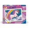 Image de CreArt Kids 18x24cm Licorne Néon, Kit de peinture par numéros Numéro d'Art, Des 7 ans, 25904,