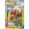 Image de Kit créatif Ravensburger Grand Format Numéro d'art Fiers Chevaux