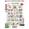 Image de Puzzle 1000 pièces Nathan L'abécédaire de Babar