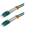 Image de Helos - Cordon de raccordement - LC multi-mode (M) pour LC multi-mode (M) - 7.5 m - fibre optique - duplex - 50 / 125 microns - OM3 - turquoise