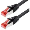 Image de Patchcable s ftp (pimf) cat 6 noir 1,5m - patchcable avec schmalem knickschutz helos 118157